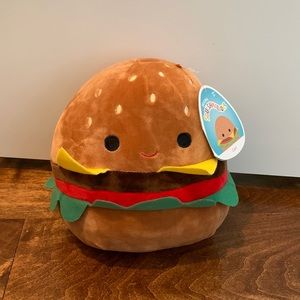 Squishmallows Carl the Cheeseburger 8" Plush Food Soft Squish Stuffed Burger Toy
